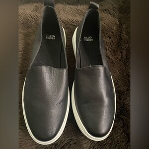 Eileen Fisher Black Slip-On Shoes